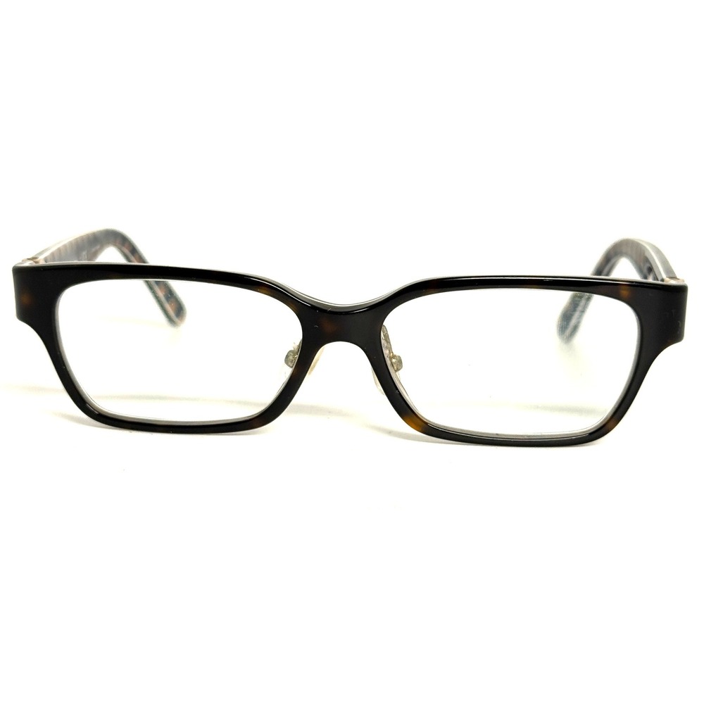 Tory Burch TY 2025 1043 Tortoise Eyeglasses Frames 51-14-135 Logo Detail Womens